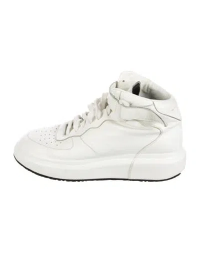 Pre-owned Officine Creative Leather Sneakers In White