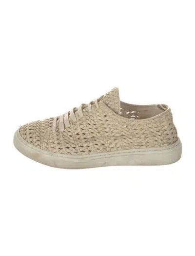 Pre-owned Officine Creative Leather Sneakers In White