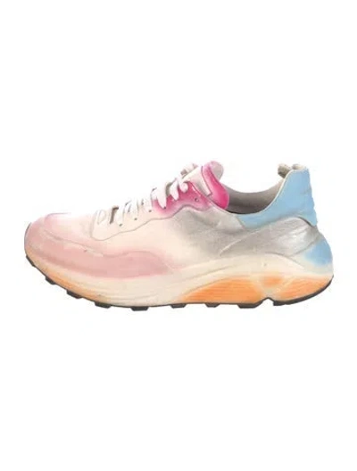 Pre-owned Officine Creative Leather Tie-dye Print Sneakers In Multi