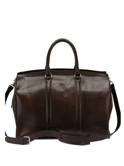 Officine Creative Leather Tote Bag In Brown