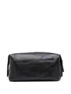 Officine Creative Leather Travel Bag In Black