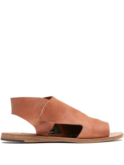 Officine Creative Leather Zip-fastening Sandals In Brown