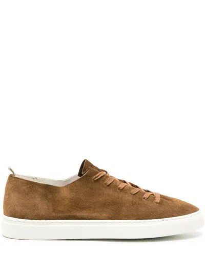 Officine Creative Leggera 001 Suede Sneakers In Brown