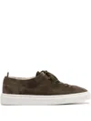 Officine Creative Leggera 001 Suede Sneakers In Green