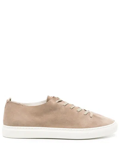 Officine Creative Leggera 001 Suede Sneakers In Neutrals