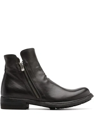 Officine Creative Legrand 200 Leather Boots In Grey