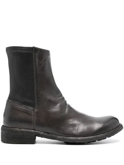 Officine Creative Legrand 203 Leather Boots In Grey