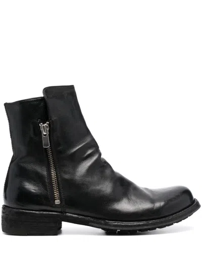 Officine Creative Legrand 226 Leather Ankle Boots In Black