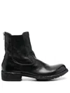 Officine Creative Legrand Leather Ankle Boots In Black