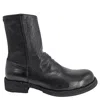 Officine Creative Legrand/171 Leather Flat Ankle Boot In Black