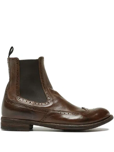 Officine Creative Lexikon 151 Chelsea-boots Mit Budapestermuster In Multi