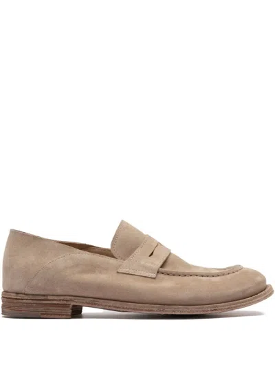 Officine Creative Lexikon 516 Panelled Loafers In Neutral
