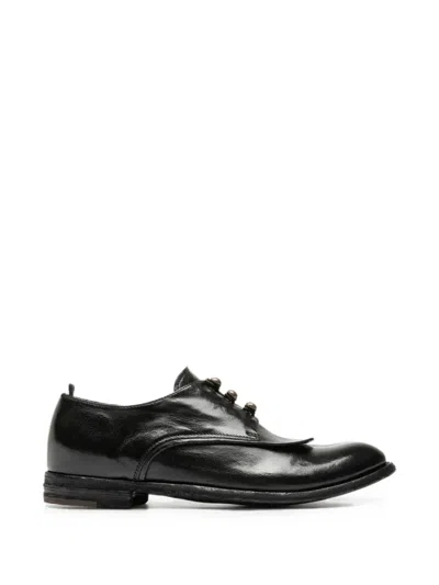 Officine Creative Lexikon 554 Button-detail Derby Shoes In Black
