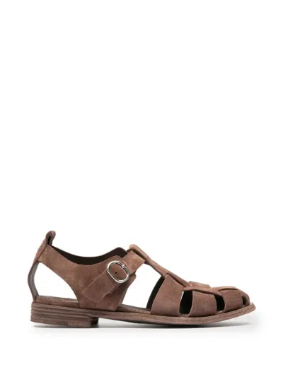 Officine Creative Lexikon Caged Sandals In Brown