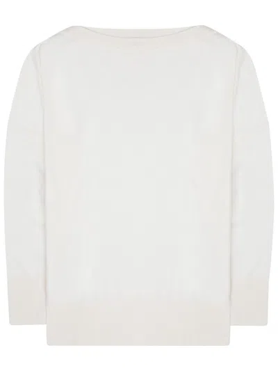 Officine Creative Linfa Wool Silk Cashmere Sweater For Women In White