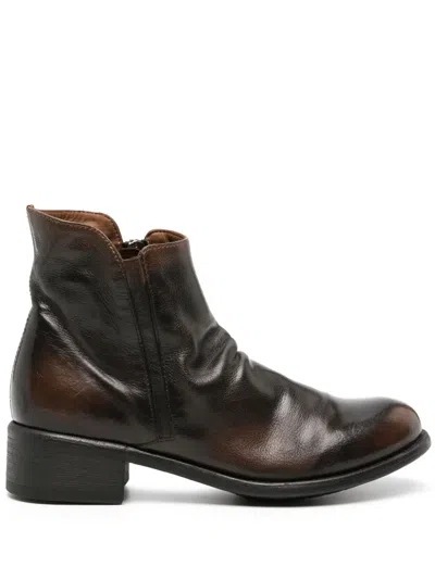 Officine Creative Lis 001 Ankle Boots In Brown