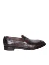 Officine Creative Tulane 003 Leather Penny Loafers In Black
