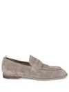 Officine Creative Solitude Suede Beige Loafer In Neutral