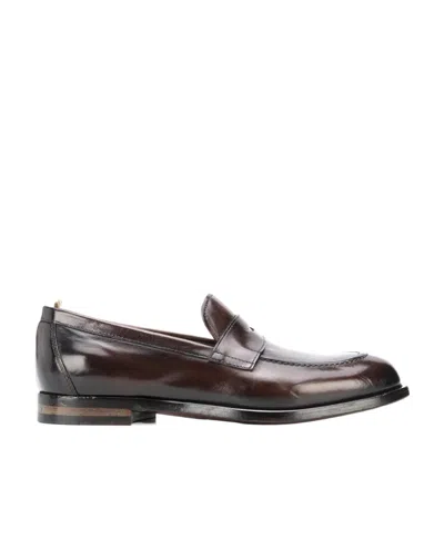 Officine Creative Logo Loafers In Black