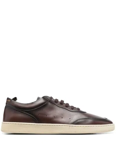 Officine Creative Sneakers Mit Logo-print In Brown