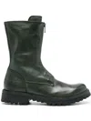Officine Creative Loraine 015 Round-toe Leather Boots In Grün