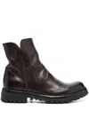 Officine Creative Loraine Zip-up Leather Boots In Brown