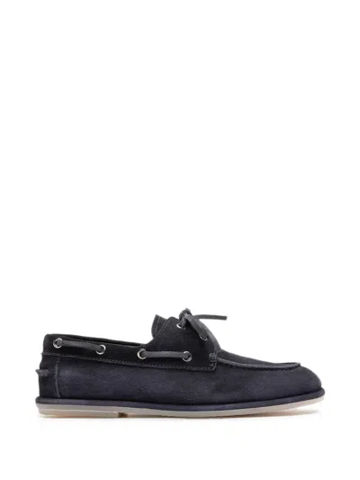 Officine Creative Love 101 Boat Shoes In Blue