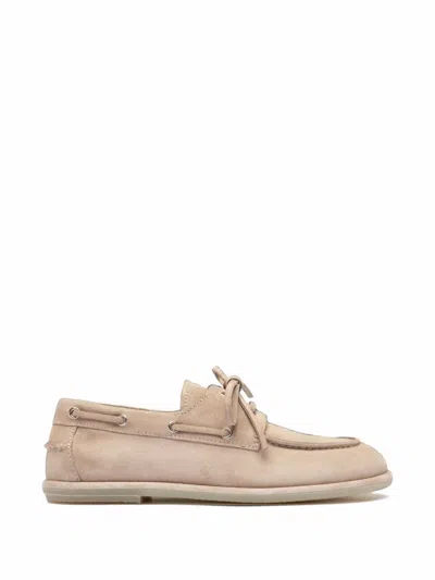 Officine Creative Love 101 Lace-up Suede Loafers In Pink