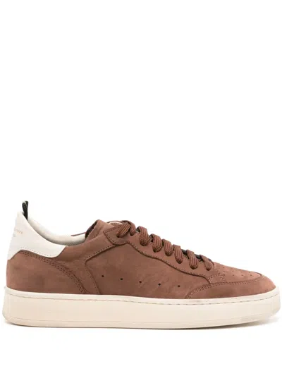 Officine Creative Magic 102 Leather Sneakers In Cigar