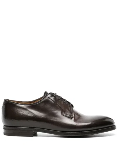 Officine Creative Major 001 Leather Derby Shoes In Brown