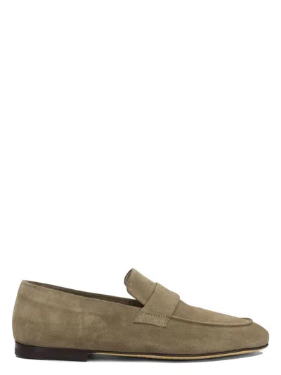 Officine Creative Men's Leather Slippers In Brown