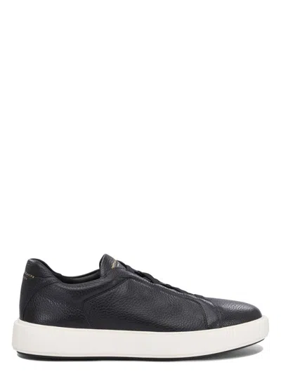 Officine Creative Men's Leather Sneakers In Black