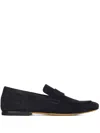 Officine Creative Suede Penny Loafers In Marrone