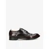 Officine Creative Mens Wine Anatomia Leather Derby Shoes In Wine