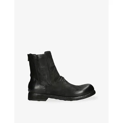 Officine Creative Mens Black Bulla Leather Chelsea Boots Eur 44 / 10 Uk
