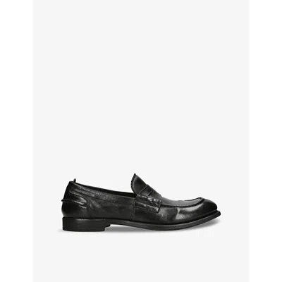 Officine Creative Chronicle Leather Loafers In Black