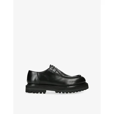 Officine Creative Mens Black Eventual Leather Derby Shoes Eur 43 / 9 Uk