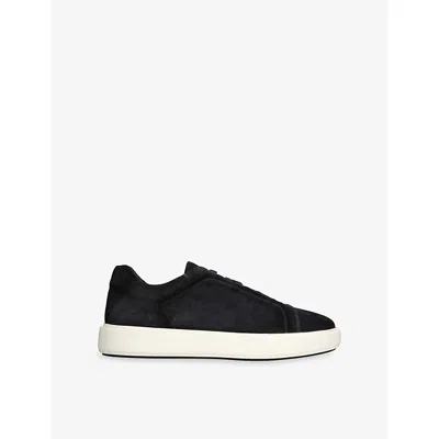 Officine Creative Mens  Slouch Suede Low-top Trainers In Black