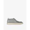 Officine Creative Mens Grey Mid Bones Suede Mid-top Boots In Grey Mid