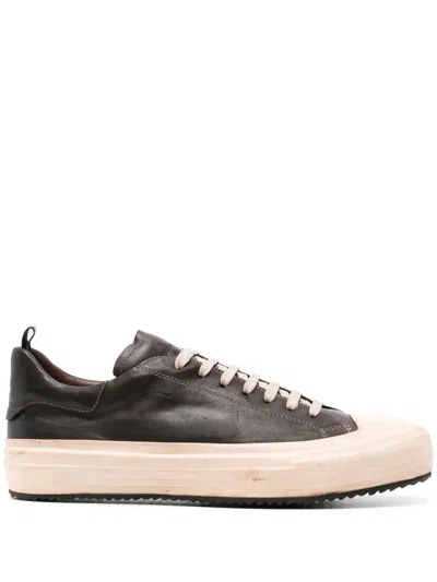 Officine Creative Mes Dd 001 Leather Sneakers In Brown