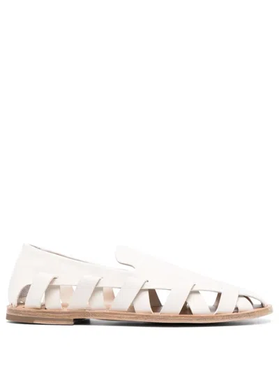 Officine Creative Miles 003 Cut-out Leather Sandals In Neutrals