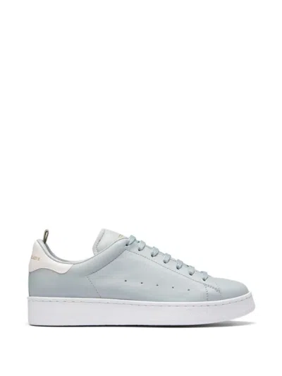 Officine Creative Mower 100 Leather Sneakers In Blue