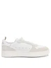Officine Creative Perforated Suede Leather Trainers In White