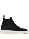 Officine Creative Muskrat 109 Suede Boots In Black