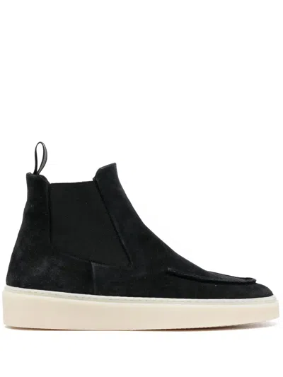 Officine Creative Muskrat 109 Suede Boots In Black