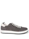 Officine Creative The Answer 002 Leather-trimmed Suede Sneakers In Grey