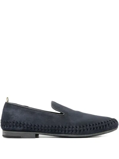 Officine Creative Nazar Suede Loafers In Blue
