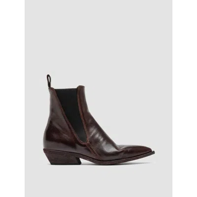 Officine Creative Noelie Dd 101 Ankle Boots In Burgundy