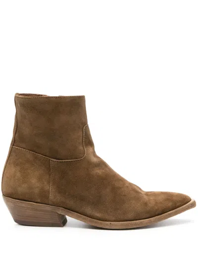 Officine Creative Noelie Dd 102 Cowoby Boots In Brown