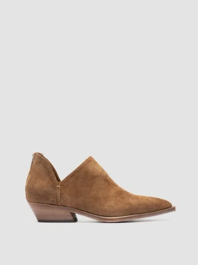 Officine Creative Noelie Dd 106 Suede Ankle Boots In Brown